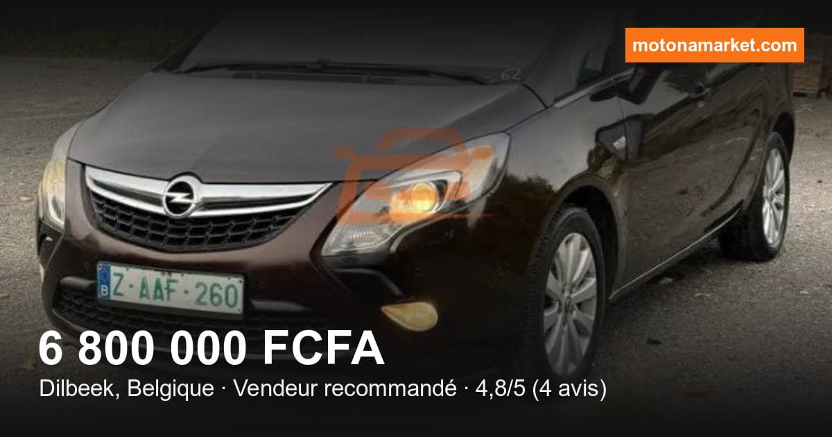 2015 Opel Zafira à Dilbeek, Belgique
