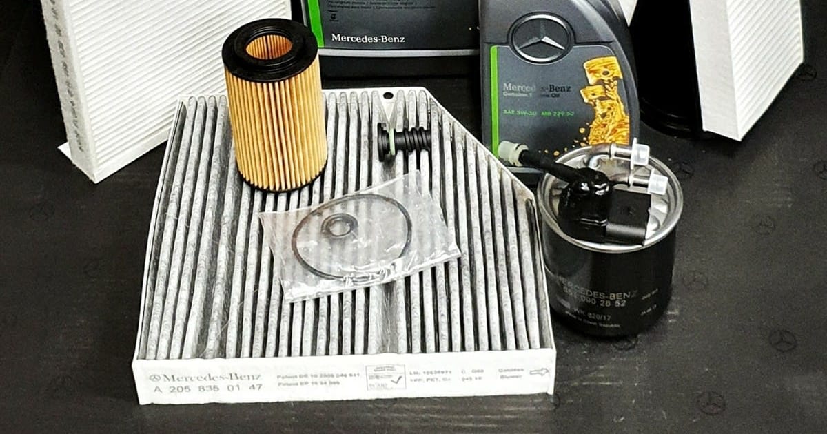 Full Engine Service Kit – Mercedes-Benz C-Class — Mercedes, W204 and W205 models (C180, C200, C300).