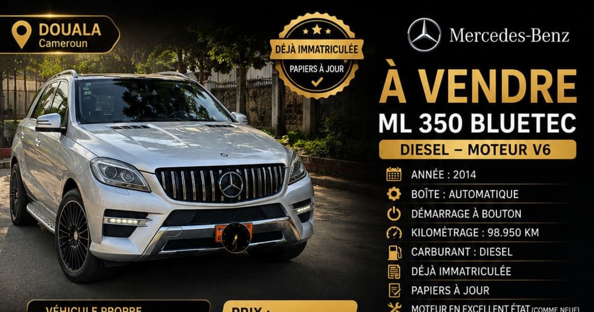 2014 Mercedes-Benz Ml à Douala — photo 2/9