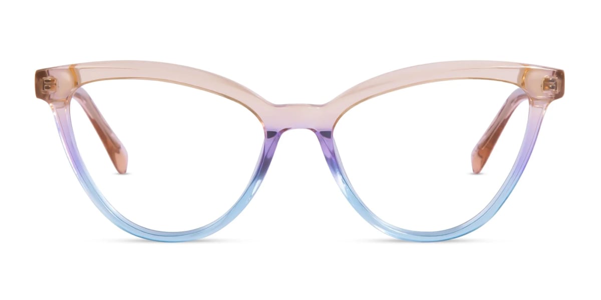 Gold Cat Eye Eyeglasses-1