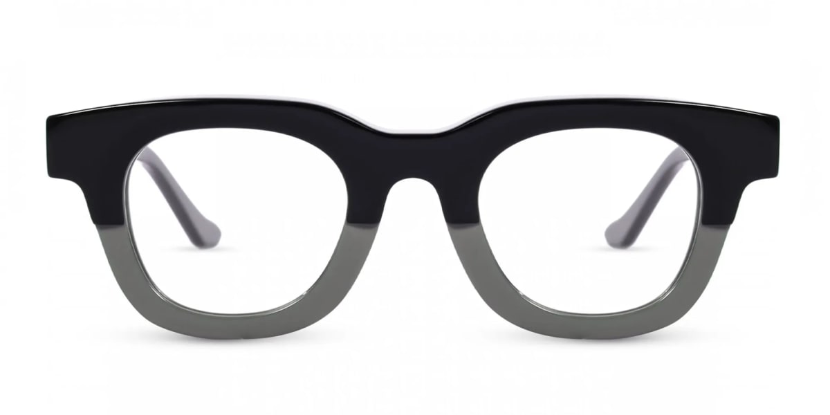 Grey Dual Tone Square Glasses-2