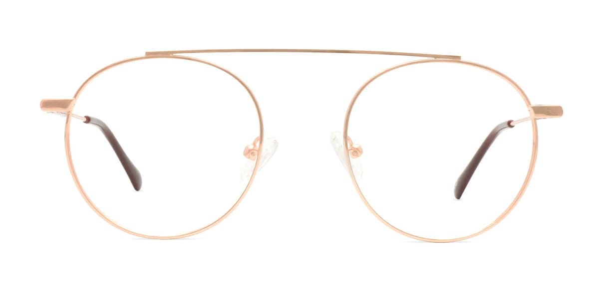 Single Bridge Round Glasses-2