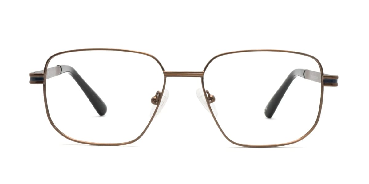 Copper Brown Metal Eyeglass Frames-2