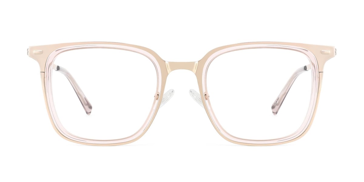 Gold Metal Frame Glasses-1