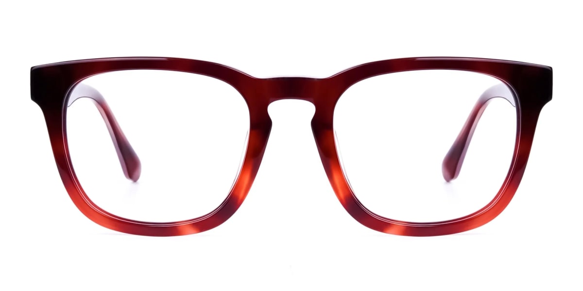 Full Rim Square Tortoise shell & Brown Glasses Frames-2