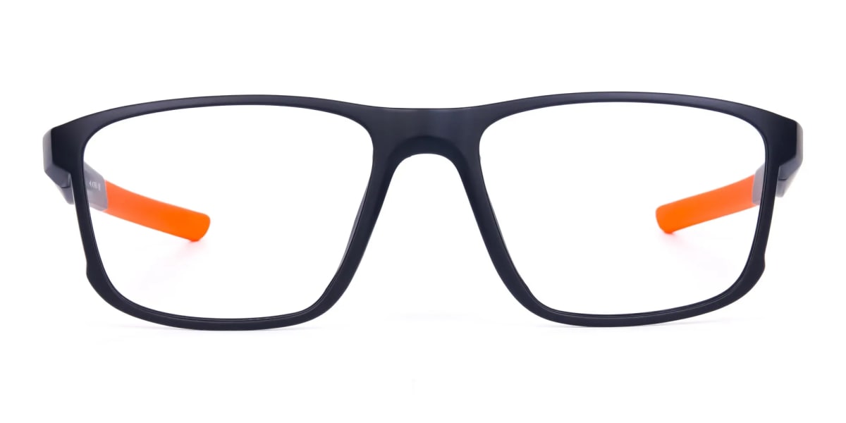 Black and Orange Clear Cycling Glasses-2