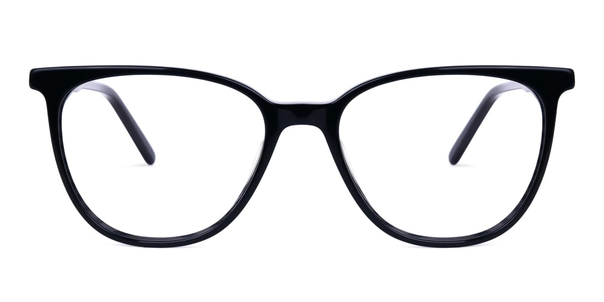 black cat eye glasses -2