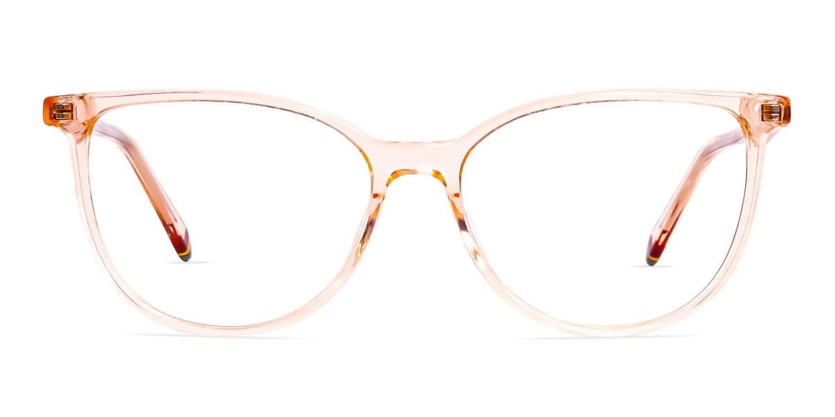 Orange-Colour-Crystal-Clear-or-Transparent-Cat-eye-Glasses-Frames-2