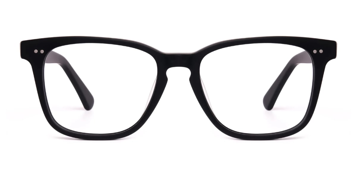 black full rim square full rim glasses frames-2