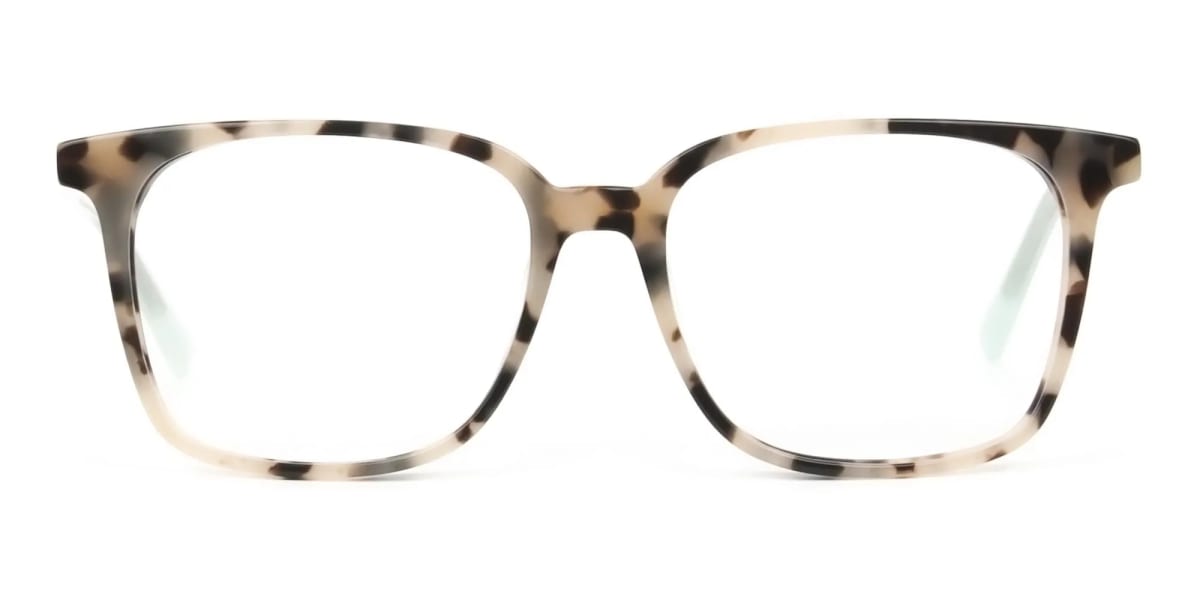 Crystal Teal Green Creamy Tortoise Glasses - 2