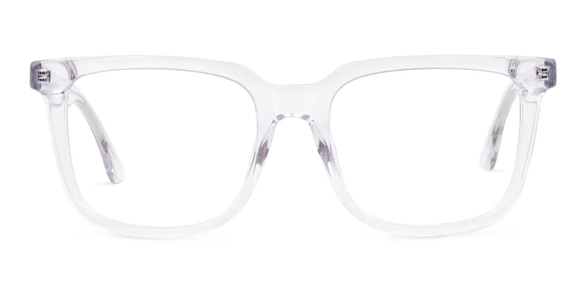 Full Rim Crystal Clear Square Eyeglasses-2