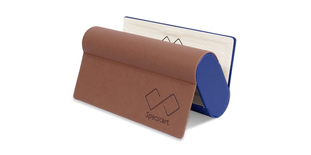 Brown & Blue Vegan Leather Duo Case-1