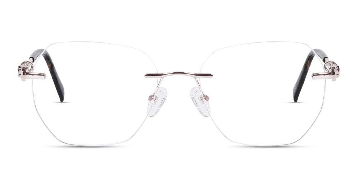 Pink And Silver Metal Glasses 1