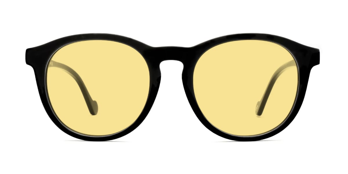 Black Frame Yellow Lens Sunglasses-1