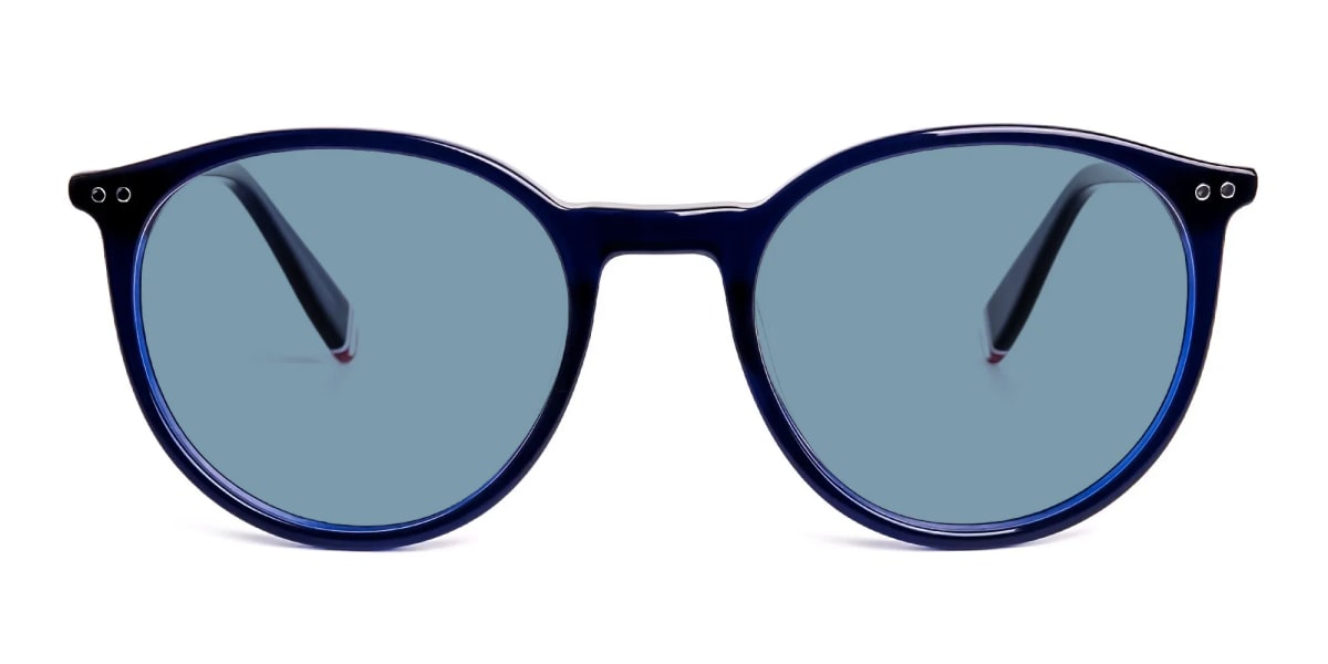 Full Rim Round Sunglasses-1