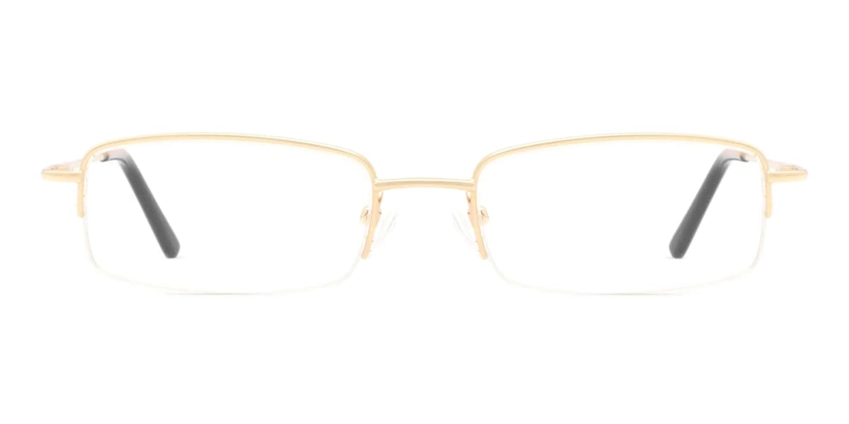 half rim metal eyeglasses-2