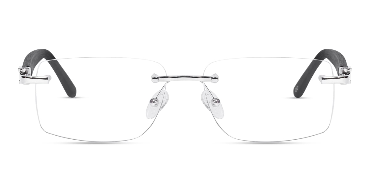 Silver Rimless Glasses 1