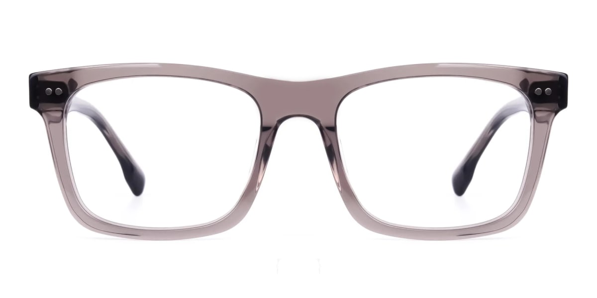 Crystal and Grey Square Glasses-2