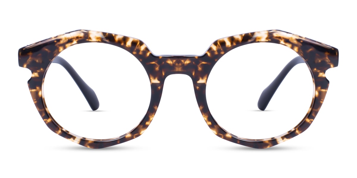 Brown Oval Eyeglasses 1