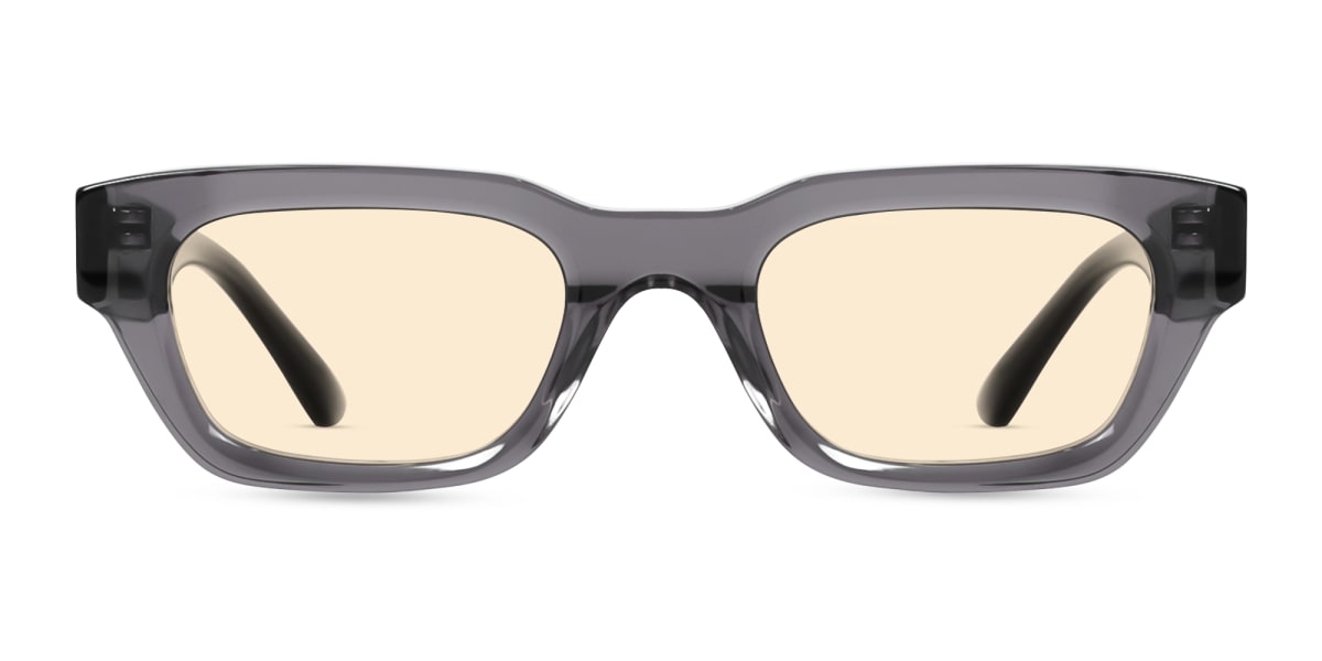 Acetate Full-Rim Rectangle Sunglasses -1