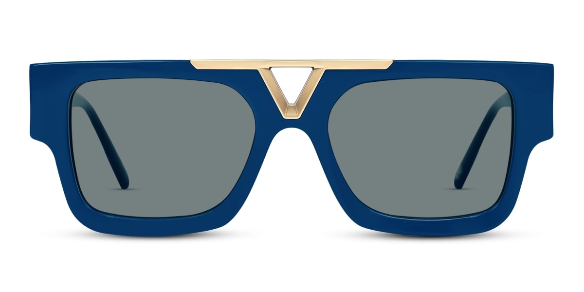 Oversized Acetate Frame With Dark Grey Tint Sunglasses