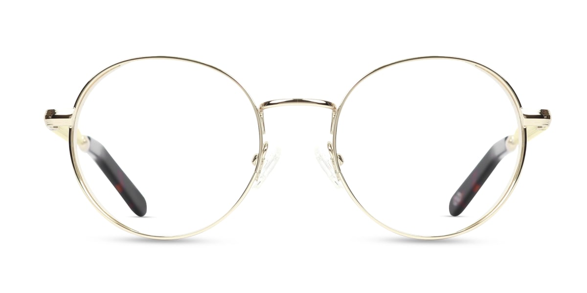 Champagne Gold & Round Glasses-1