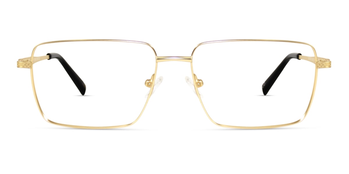 Gold Rectangular Glasses
