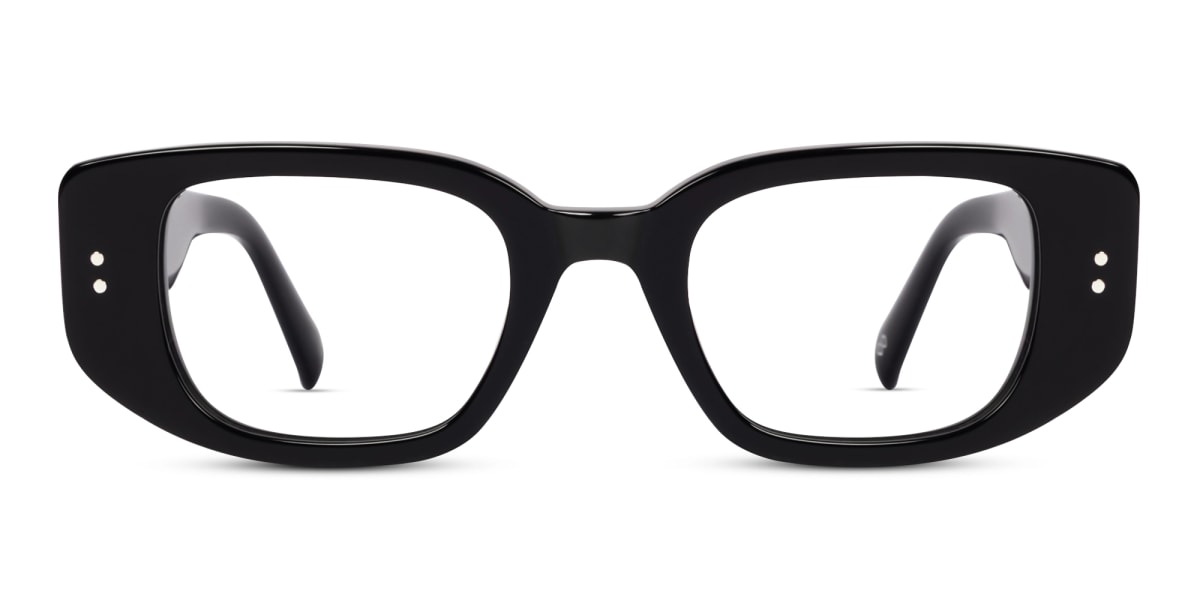 Thick Black Rectangular Fullrim Glasses