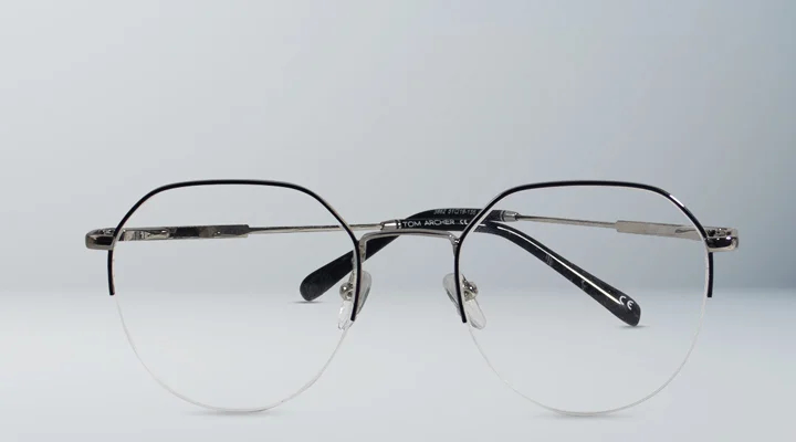 Semi Rim Half Rimmed Glasses for Men Women