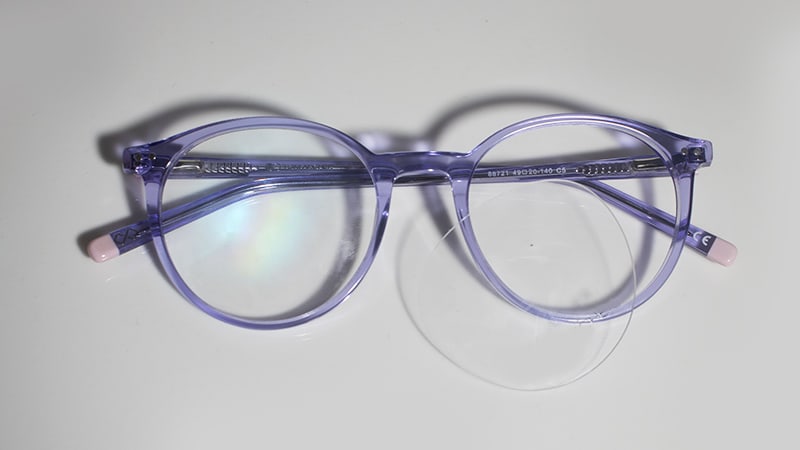 How to fix popped-out glasses lenses?