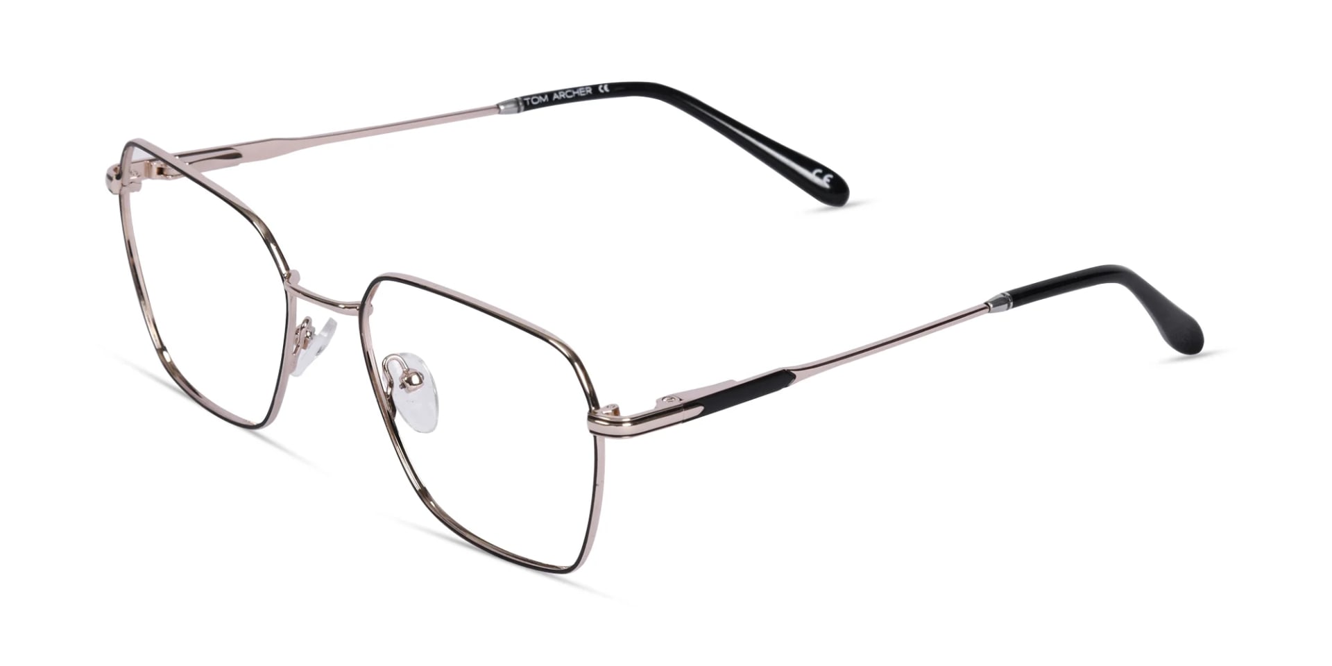 Black & Gold Metal Glasses-3