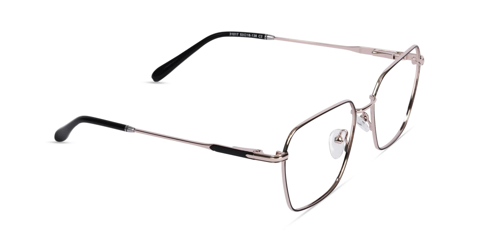 Black & Gold Metal Glasses-2