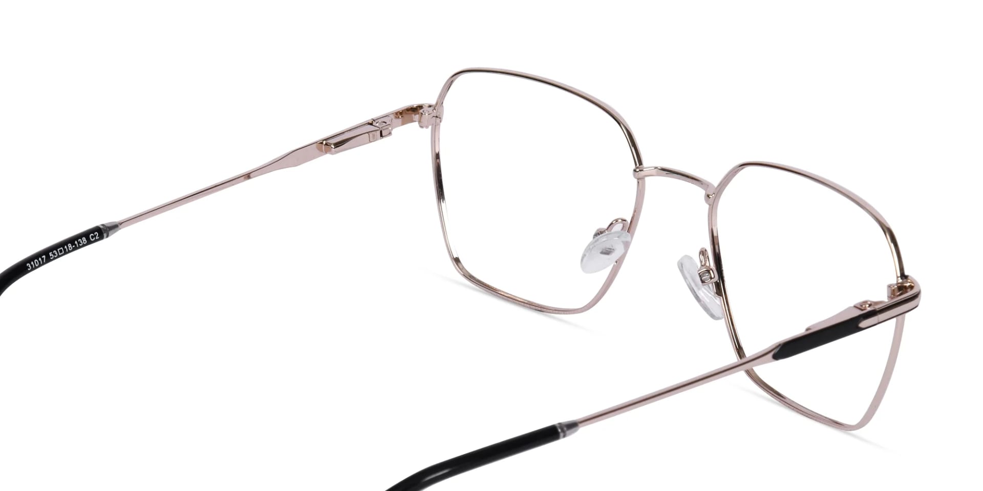 Black & Gold Metal Glasses-5