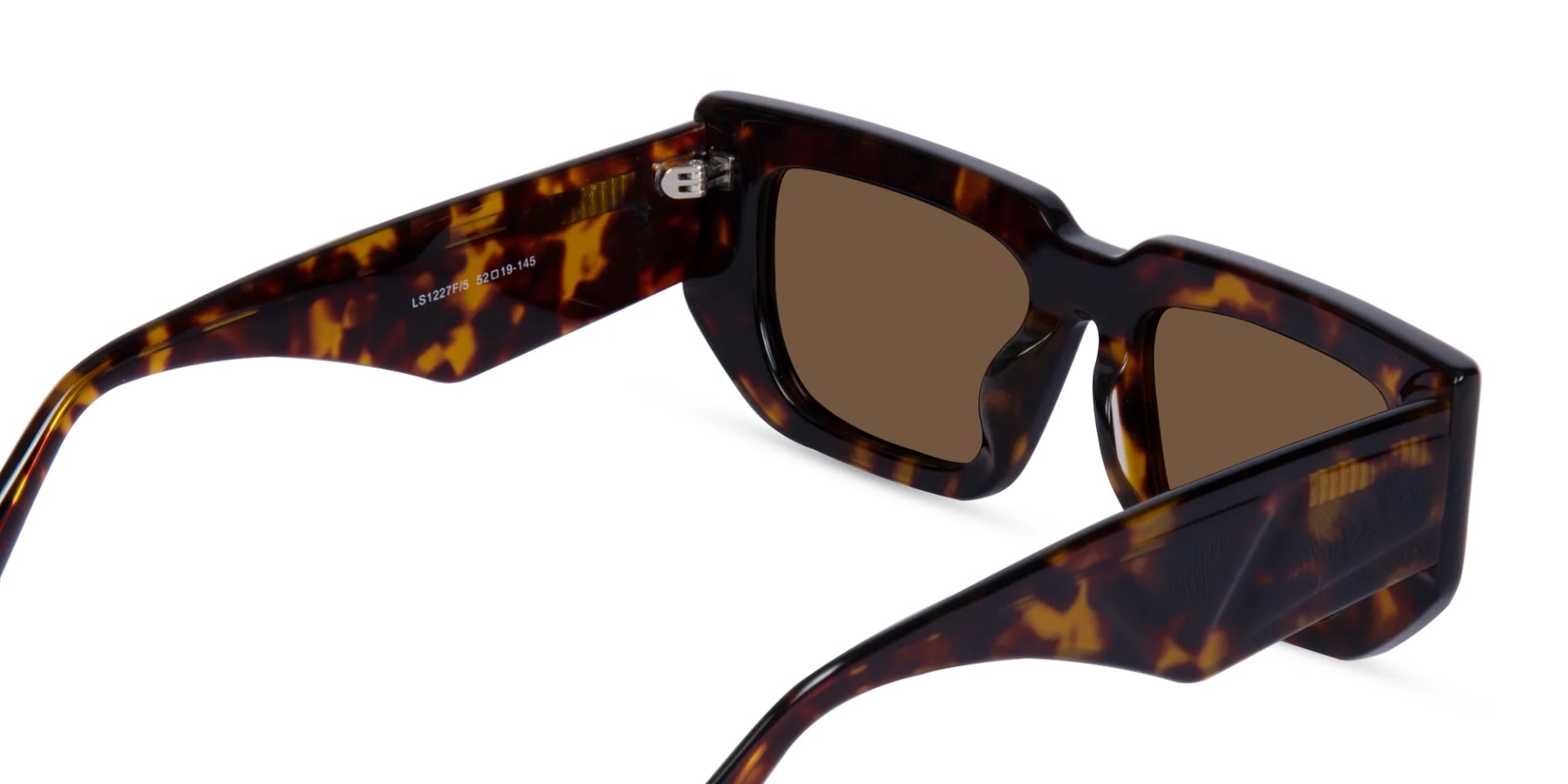 Tortoiseshell Rectangle Sunglasses-5