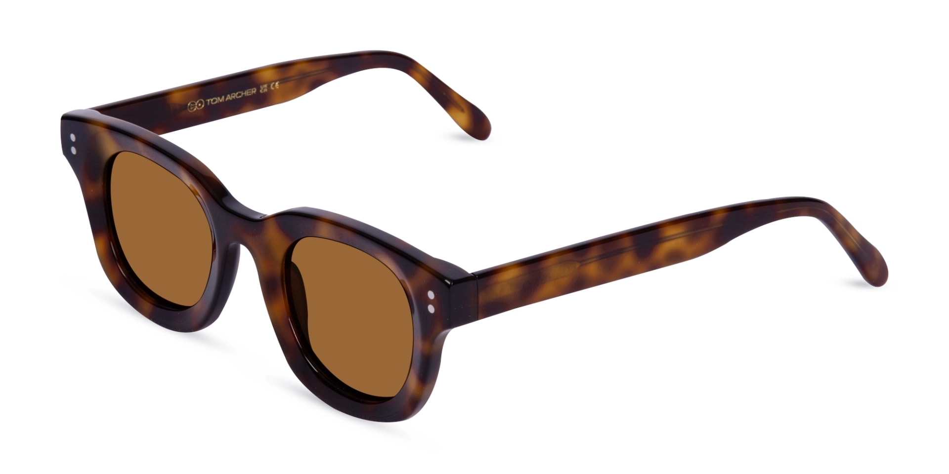 Round Tortoiseshell Sunglasses-3