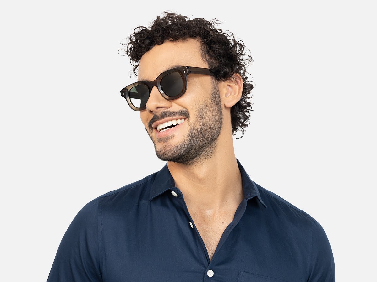 Transparent Green Sunglasses-42