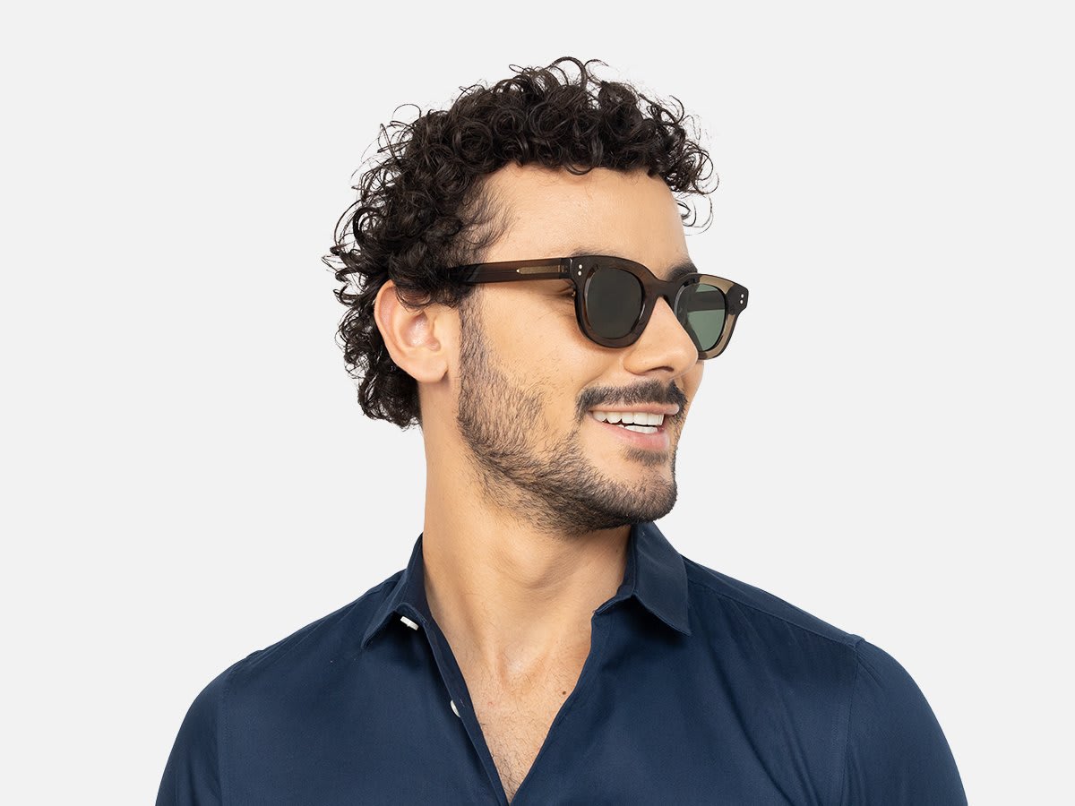 Transparent Green Sunglasses-43