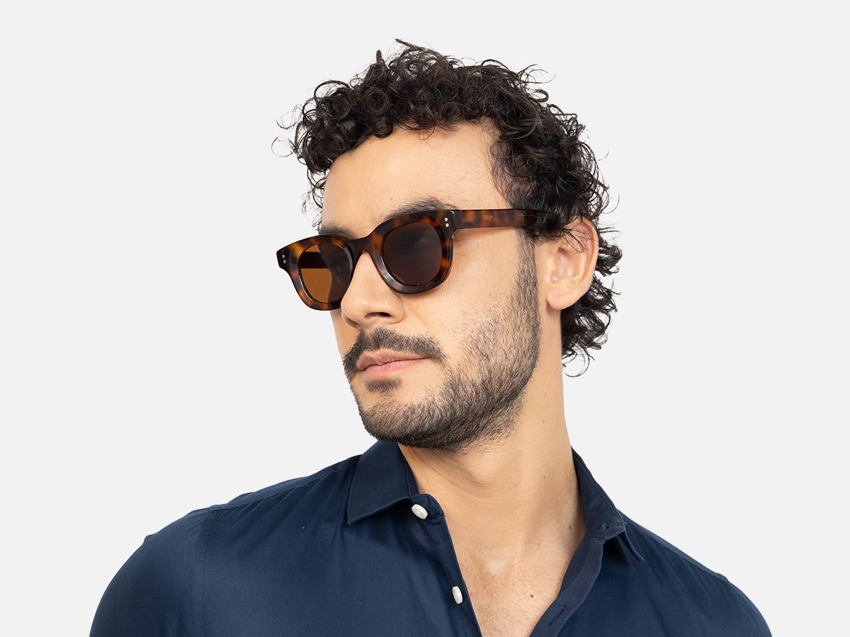 Round Tortoiseshell Sunglasses-42