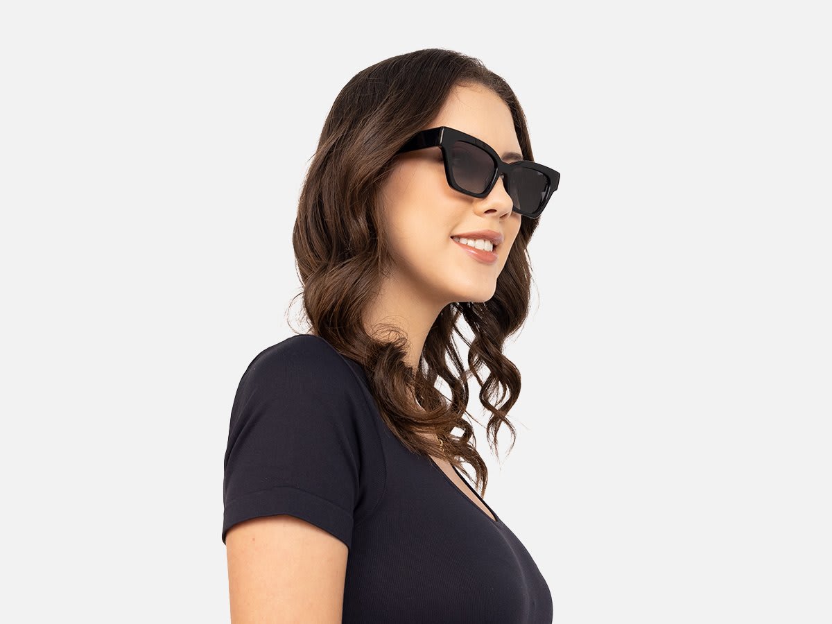 Cateye Square Sunglasses-53
