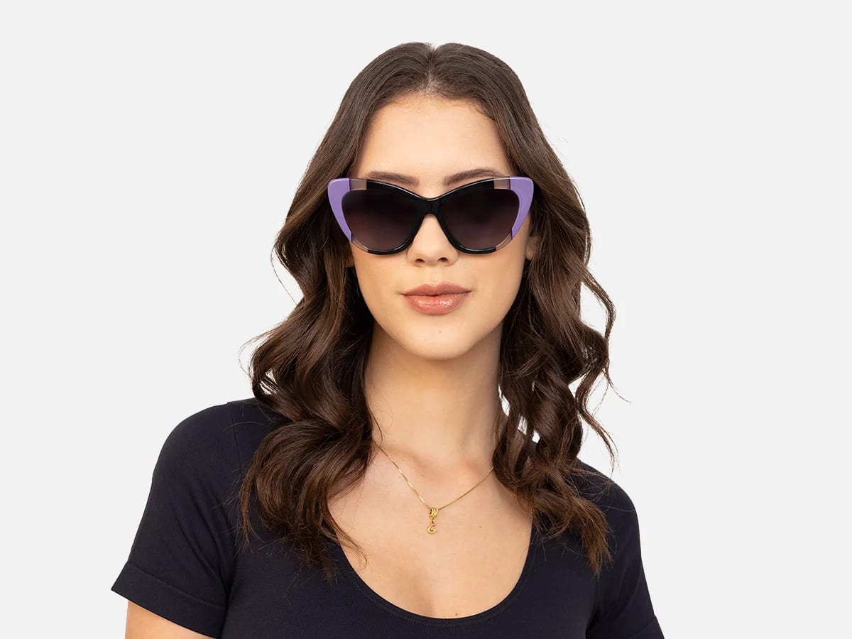 Grey Tint Cat Eye Sunglasses-51