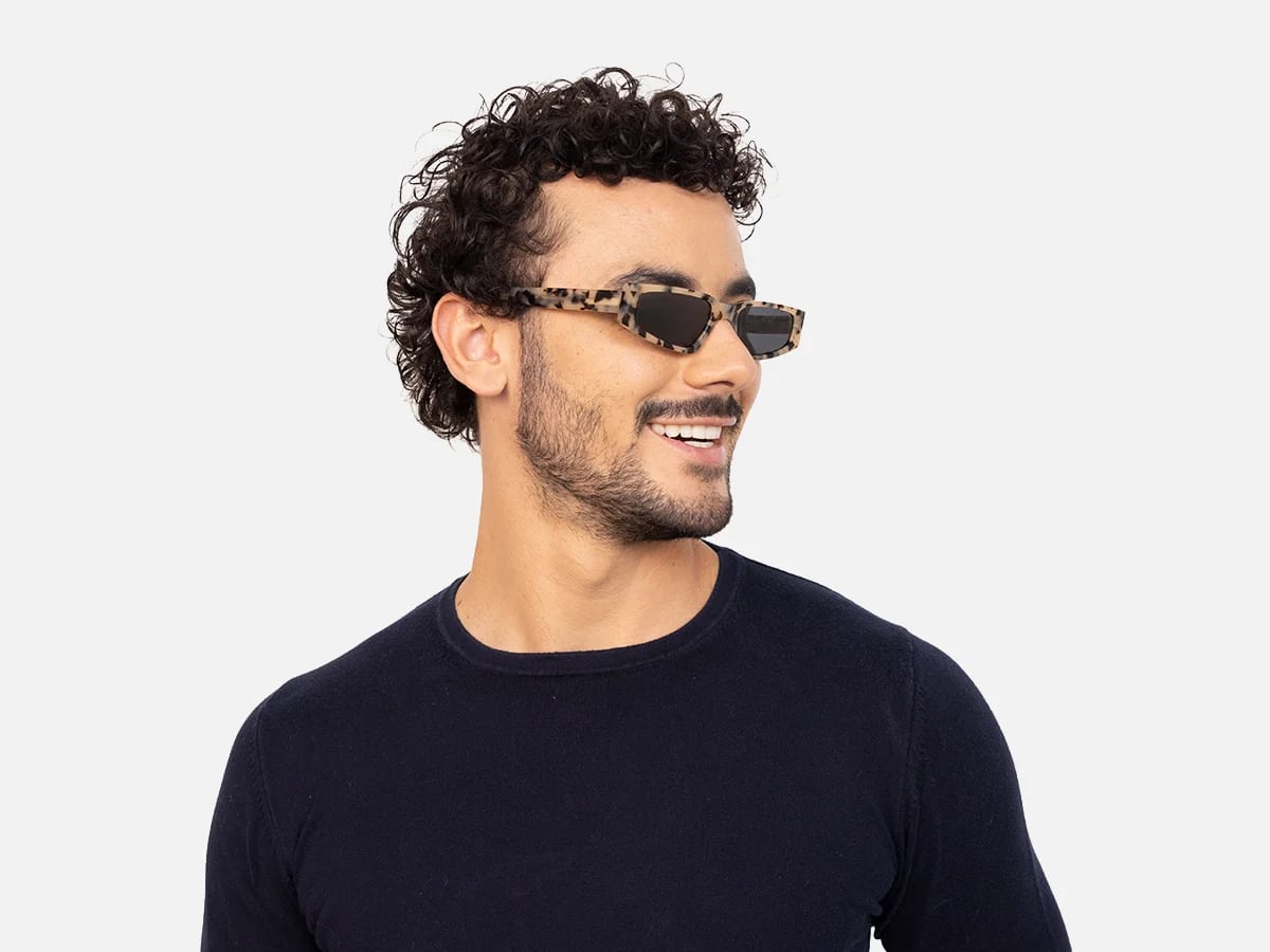 Small Rectangle Cat Eye Sunglasses-43