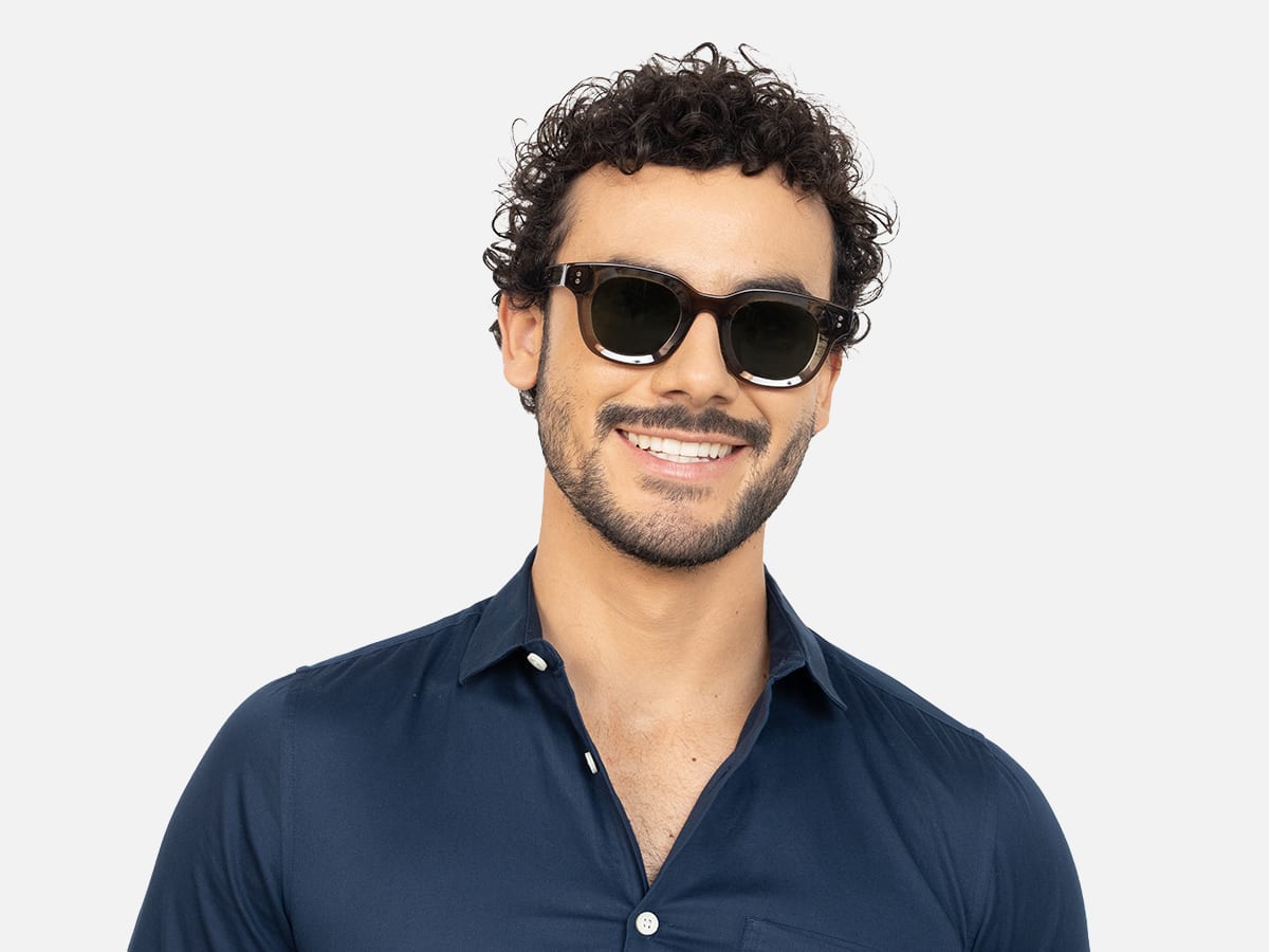Transparent Green Sunglasses-41