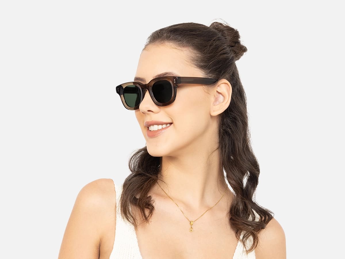Transparent Green Sunglasses-52