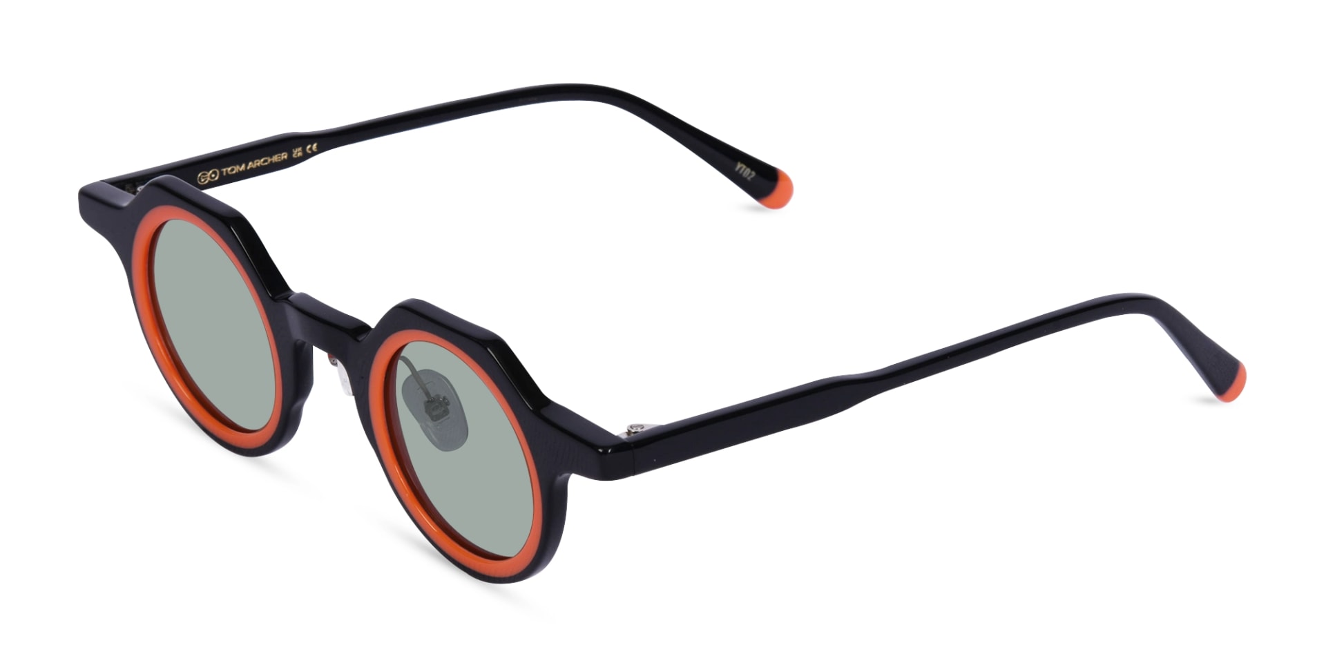 Black And Orange Sunglasses-3