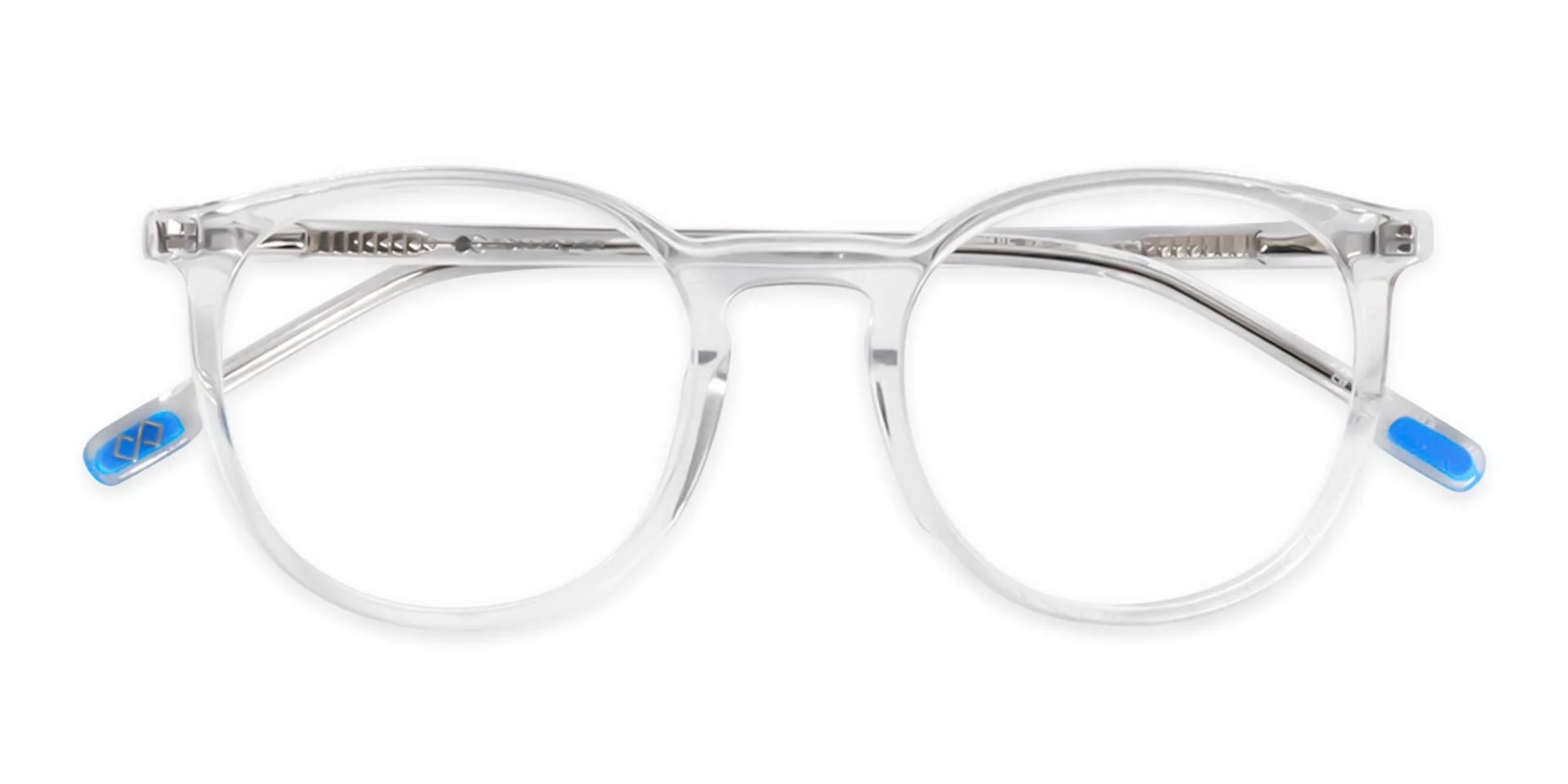 Crystal Clear Round Acetate Eyeglasses-6