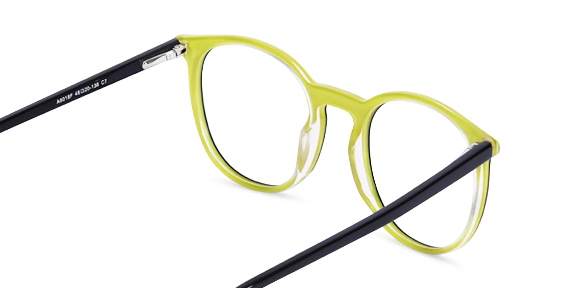 Black Full Rim Round Eyeglasses-5