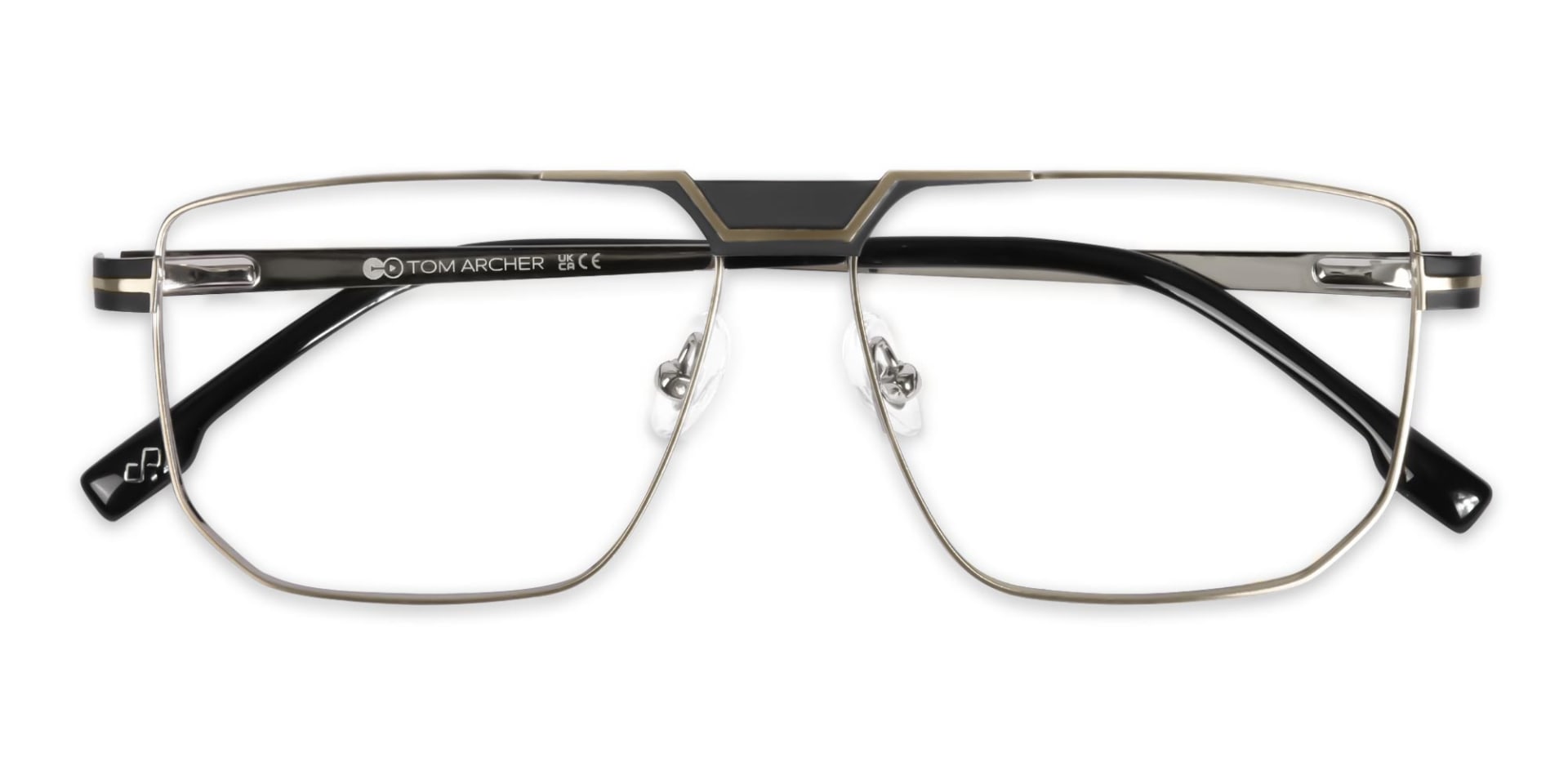 Black And Silver Eyeglasses-6