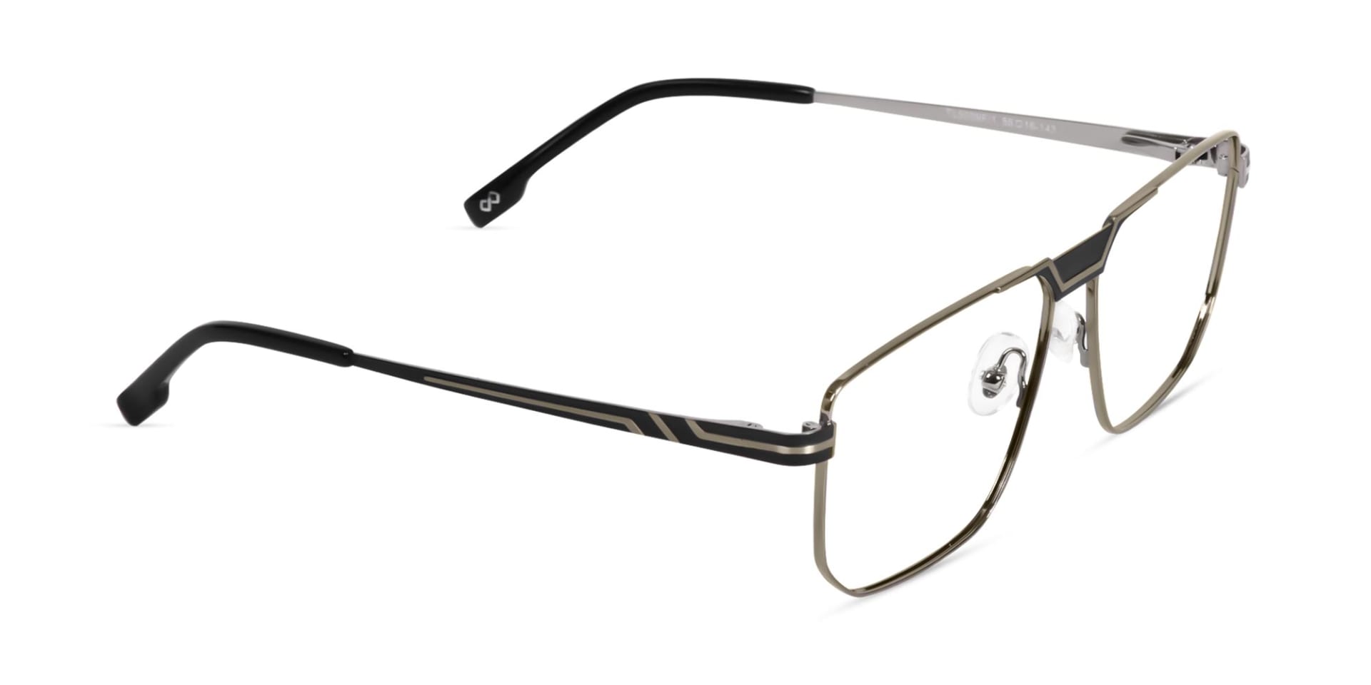 Black And Silver Eyeglasses-2