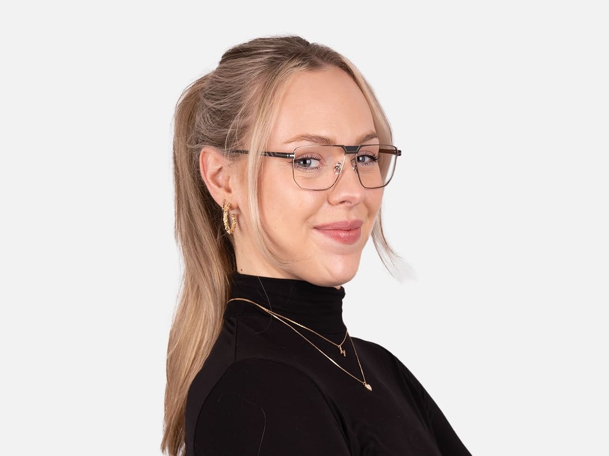 Black And Silver Eyeglasses-53