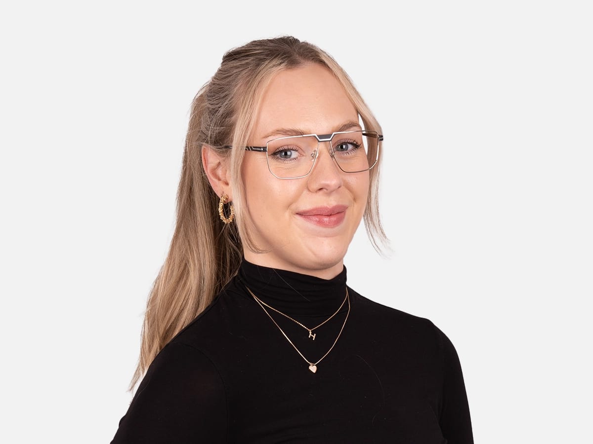 Silver And Black Glasses-51